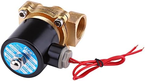 Gas 3/4 "AC 220V Magnetventil Normal geschlossen Zinklegierung Magnetventil für Luft Gas Öl Wasser,