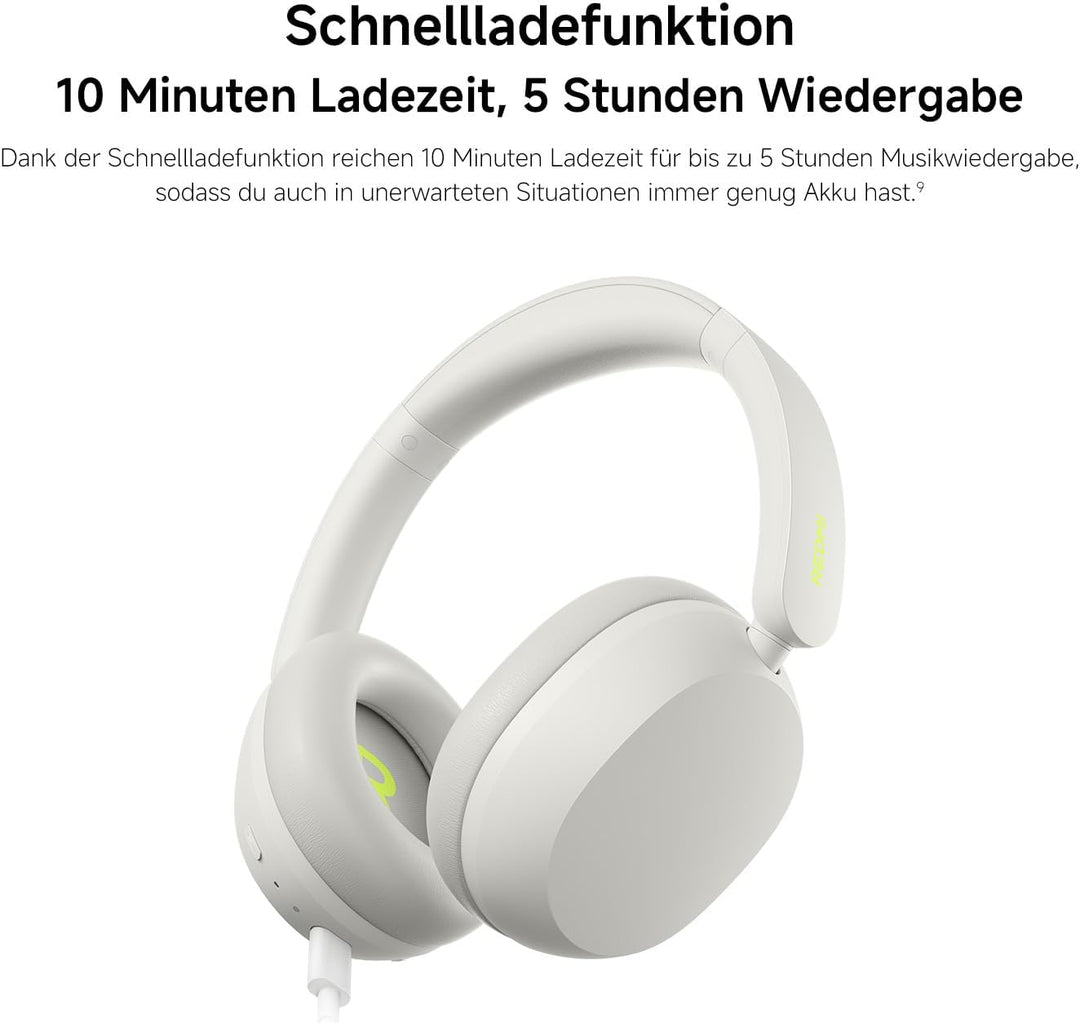 XIAOMI Redmi Headphones Neo Bluetooth Over-Ear-Kopfhörer, 42 dB Adaptive Aktive Geräuschunterdrückun