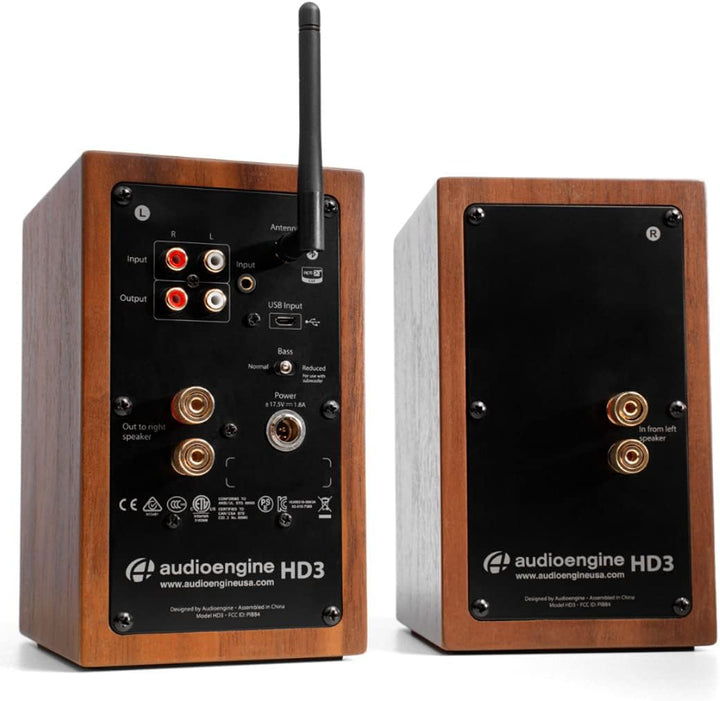 Audioengine HD3 Wireless Speakers mit Bluetooth - 60W Verkabelt Computer-Lautsprecher für Desktop-Mo