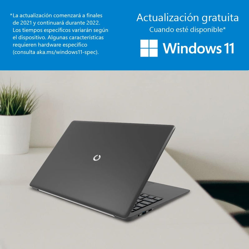 Prixton Netbook Pro - Laptop/Laptop-Bildschirm 14.1, Windows 10 Pro, Intel Apollo Lake N3350, Spanis