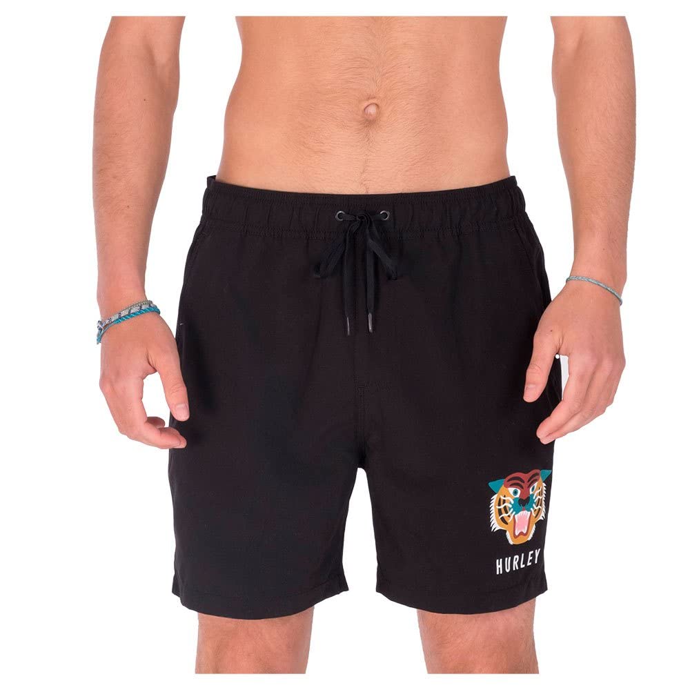 Hurley Herren M Bengal Volley Board-Shorts M Schwarz, M Schwarz