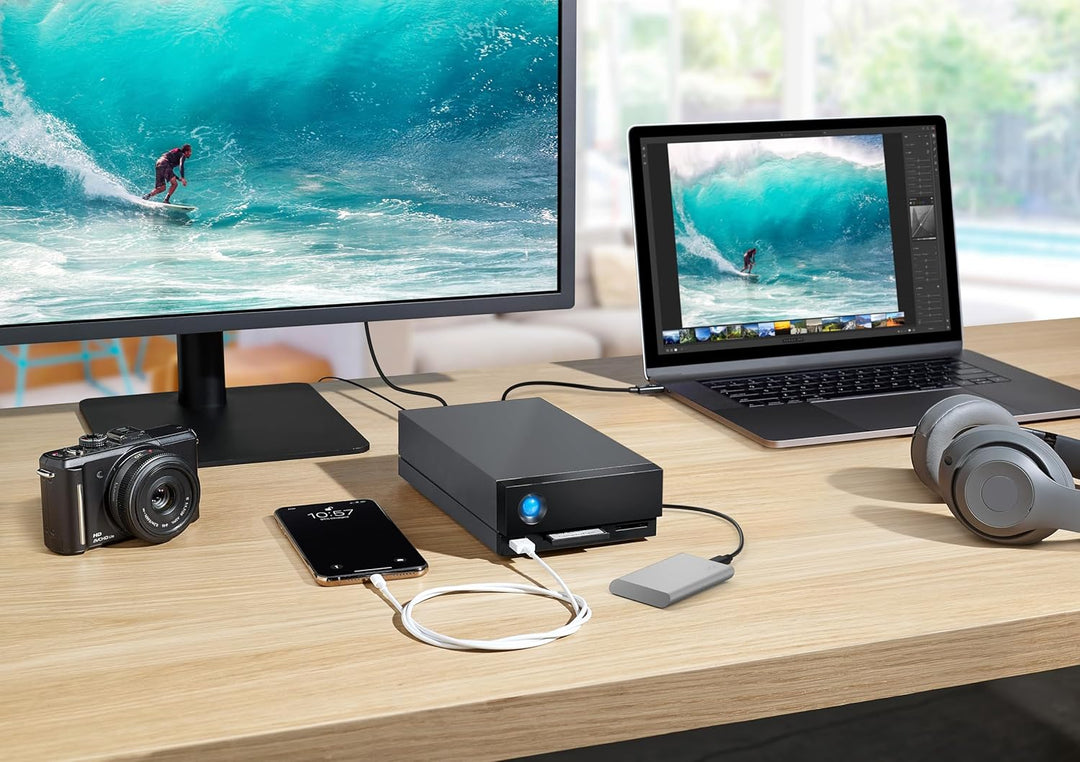 LaCie Portable SSD, externe SSD 500GB, 2.5 Zoll, Iphone 15 Pro kompatibel, inkl. 3 Jahre Rescue Serv