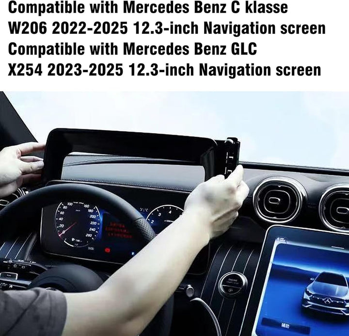 TTCR-II 12.3-inch Kompatibel mit Mercedes Benz GLC Handyhalterung Brauch Passt Basis GLC X254 2023-2