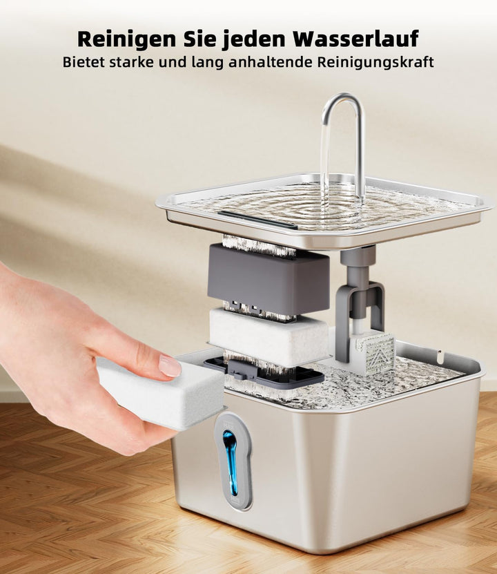 16 Stück Katzenbrunnen Filter für UPAWPIA Katzen Trinkbrunnen 4L Filter 4-Monats-Set Ersatzfilter Wa