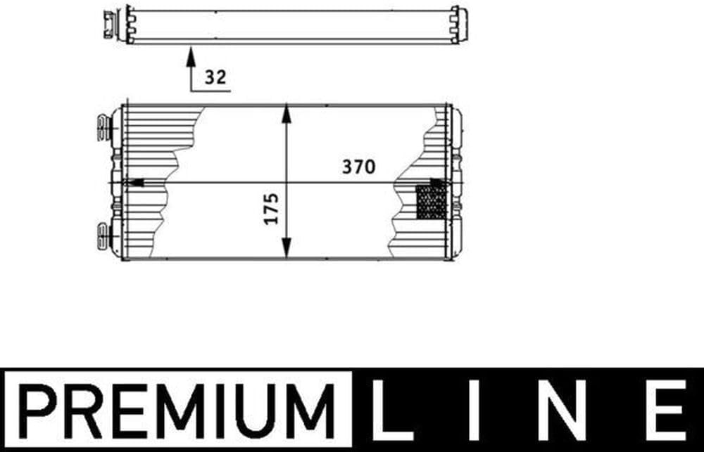 MAHLE AH 131 000P Innenraum-Wärmetauscher BEHR PREMIUM LINE