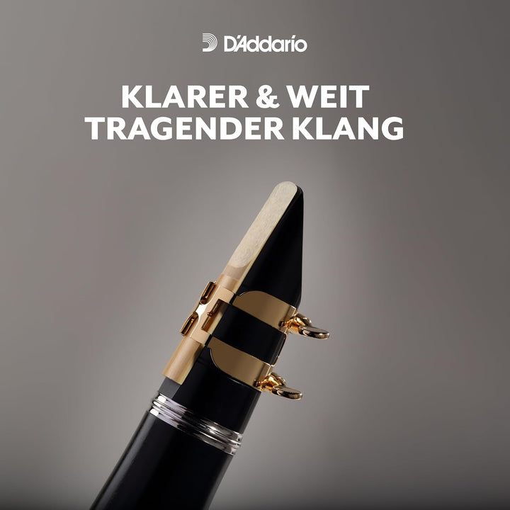 Rico by D'Addario Bb-Klarinettenblätter | Hochpräzise gefertigt | Böhm | Klarinettenblätter 2 Stärke