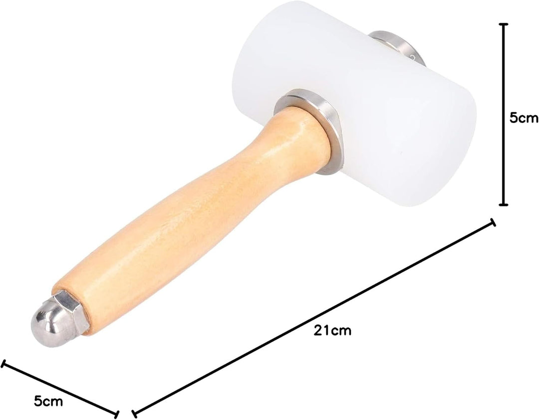 Leder Werkzeug Nylon Hammer, Leder Schnitzhammer Nylon Hammer, DIY-Lederwarenhammer, Holzhammer in T