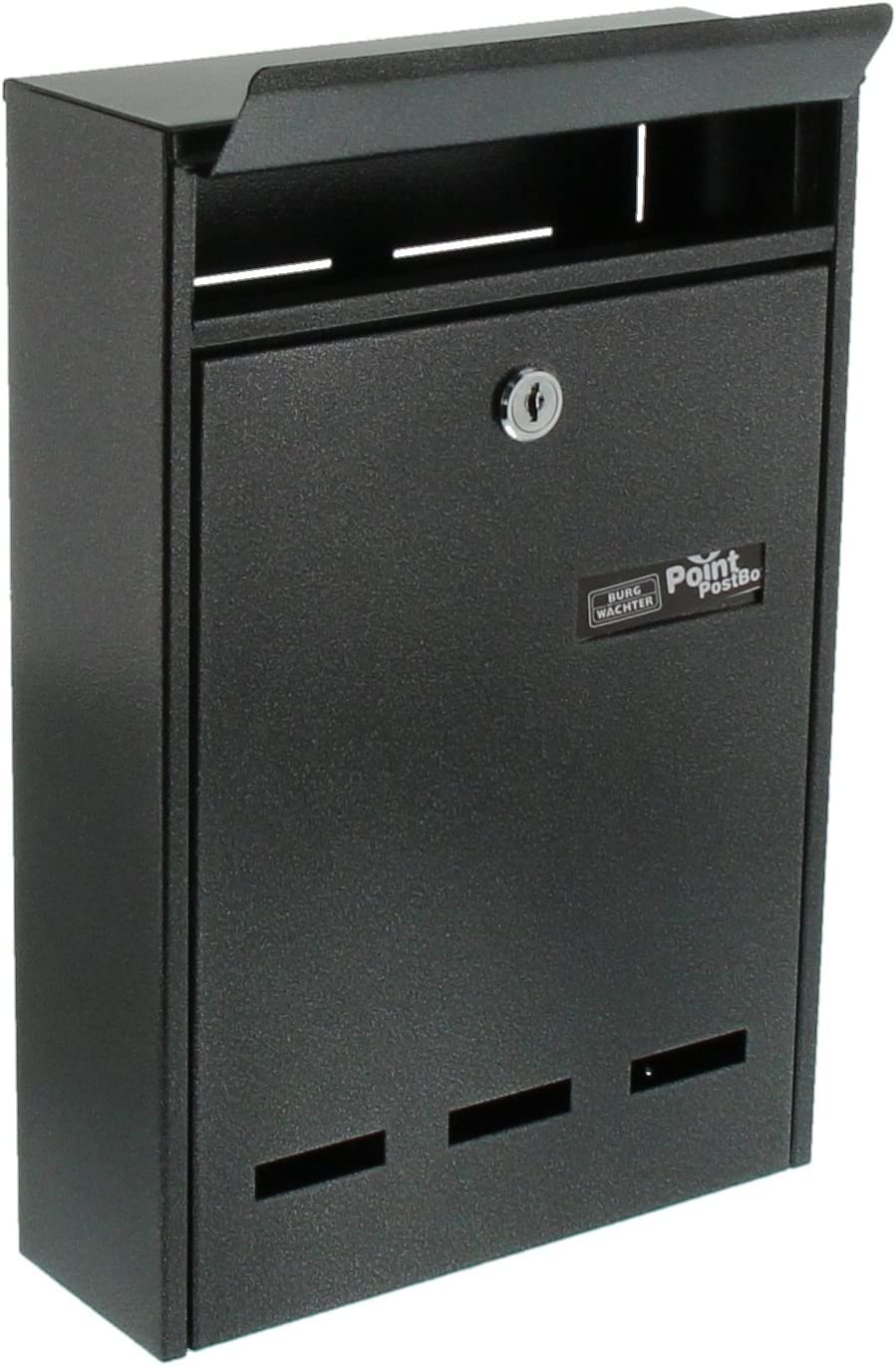 Burg-Wächter, Anlagenbriefkasten, A5 Einwurf-Format, Verzinkter Stahl, Pocket 5871 E, Eisen Stahl Ei