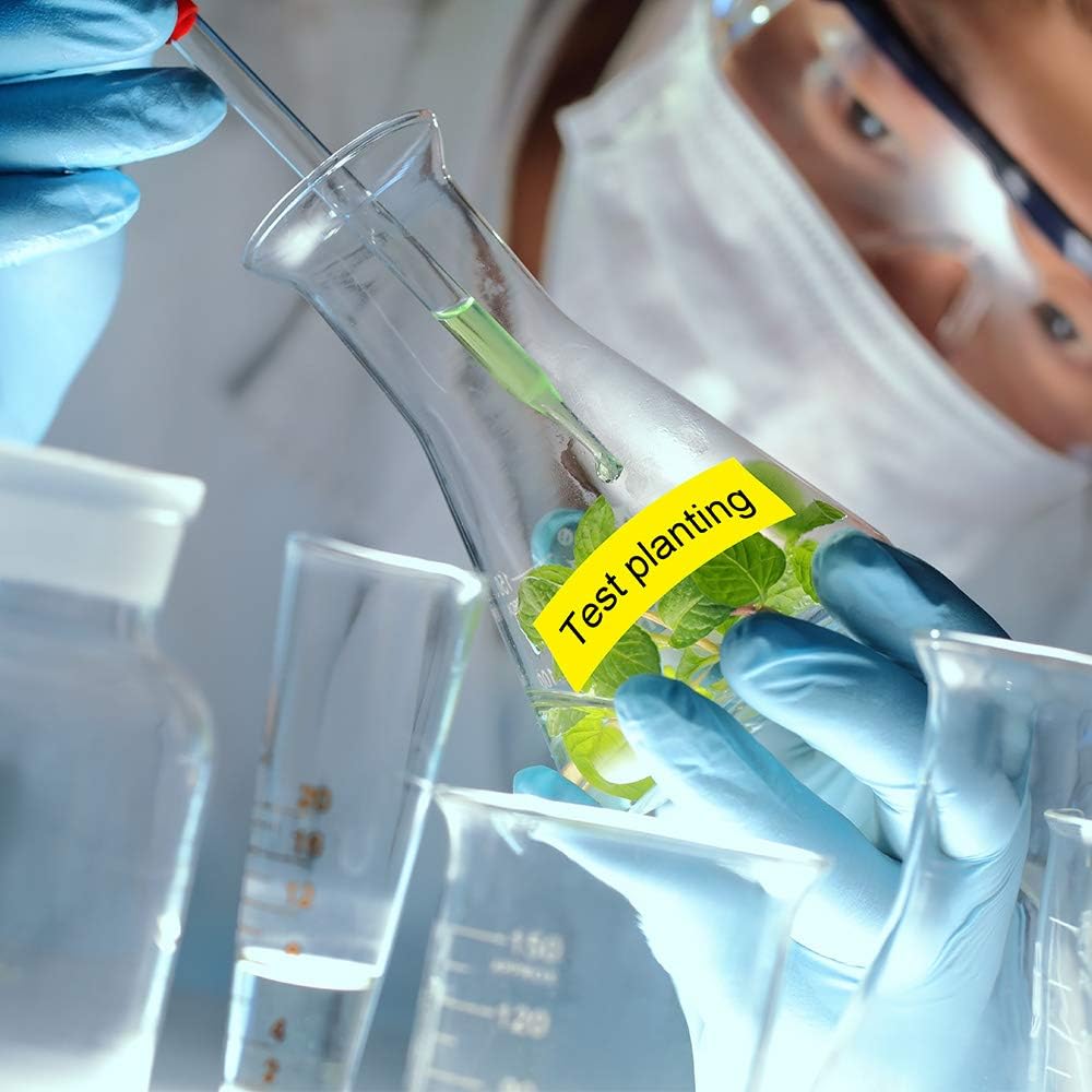 45018 12mm x 7m Kompatibel Dymo D1 Etikettenband Gelb 45018 S0720580, als Ersatz für D1 Etikettenban