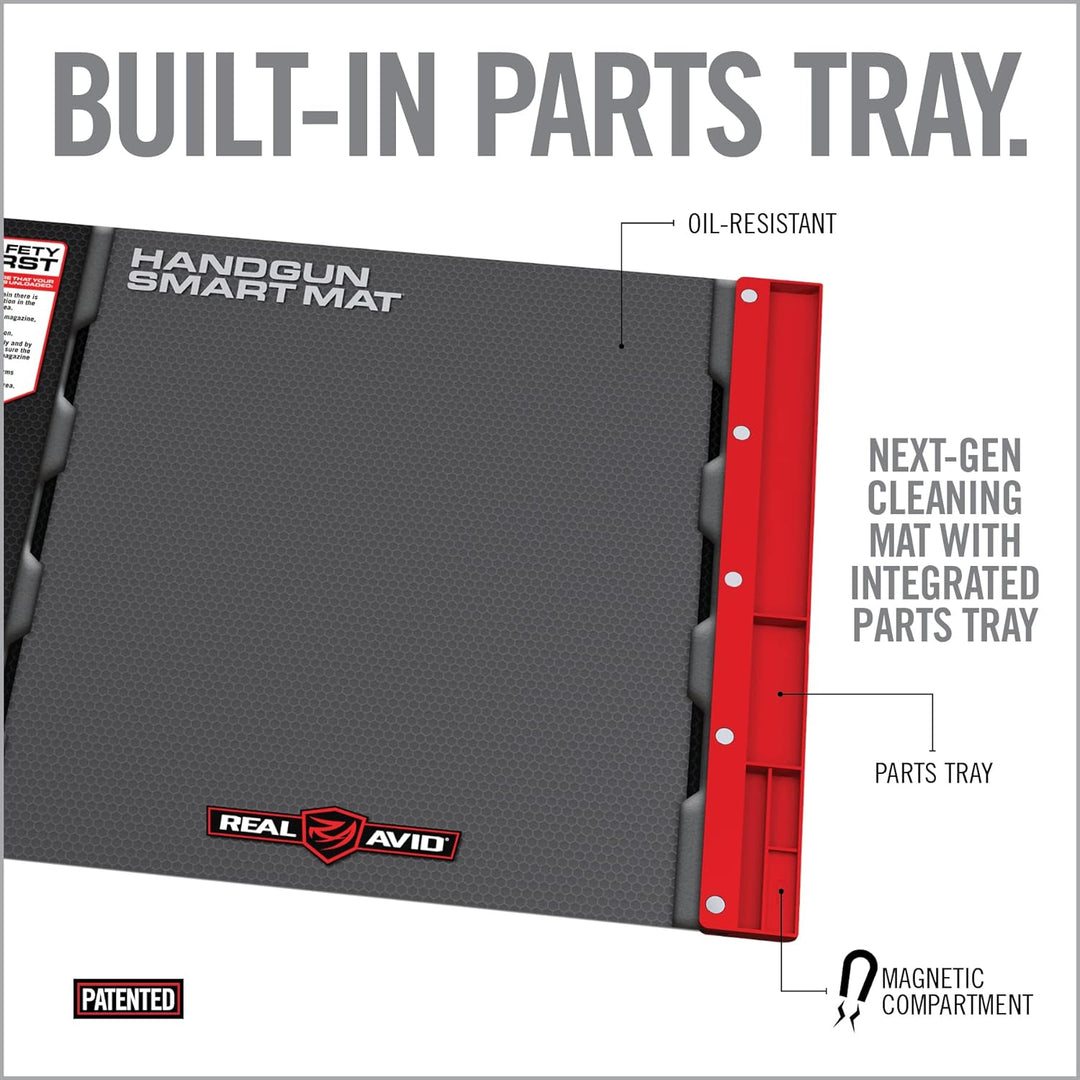 RealAvid Unisex-Adult Real Avid Handgun Smart Mat, Black, no Size