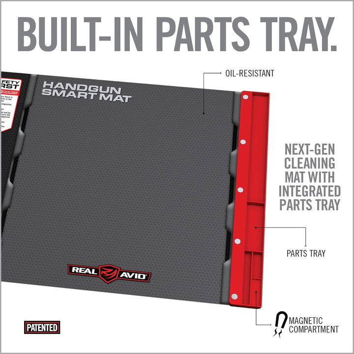 RealAvid Unisex-Adult Real Avid Handgun Smart Mat, Black, no Size