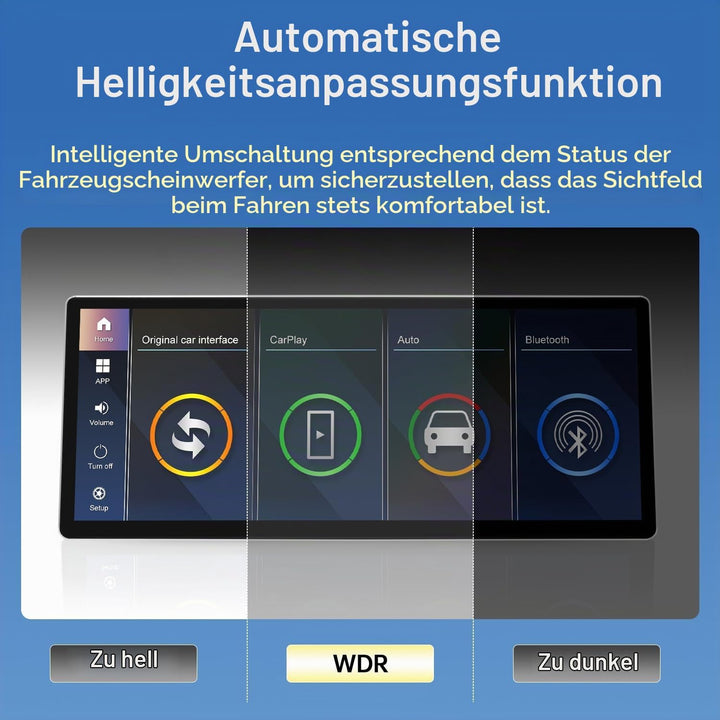 Road Top 12,3 Zoll Ultraschmaler Autoradio Carplay für BMW X1 E84 mit CIC | 2009-2015 Jahr, Linux HD