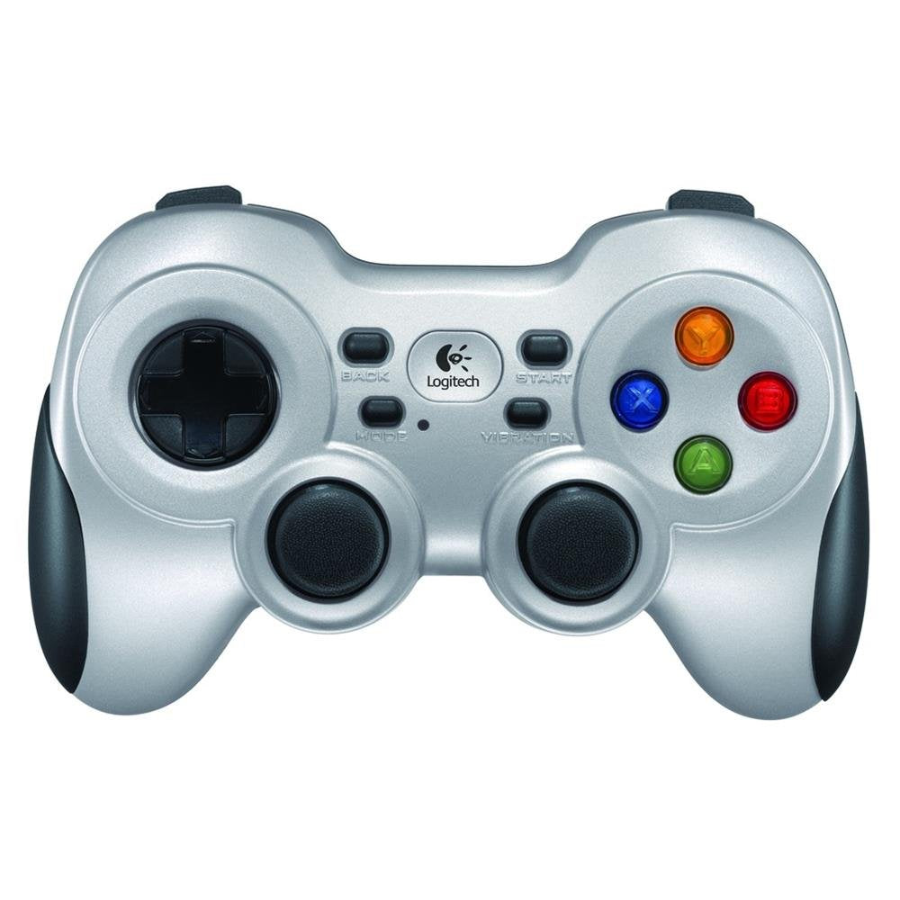 Logitech F710 kabelloses Gamepad, Spiele-Controller mit Konsolenartigem Layout, 4 Tasten D-Pad, Komf