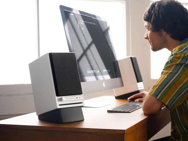 Audioengine HD4 Wireless Bluetooth Speakers - Computer Monitor Speakers and Home Music System with a