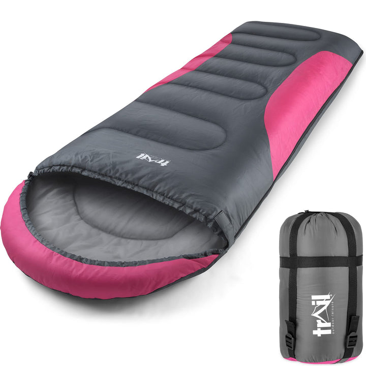 Trail-Alpin-Schlafsack mit Kapuze – 250 g Schlafsack, 3-Jahreszeiten- Schlafsack. Leicht, kleines Pa