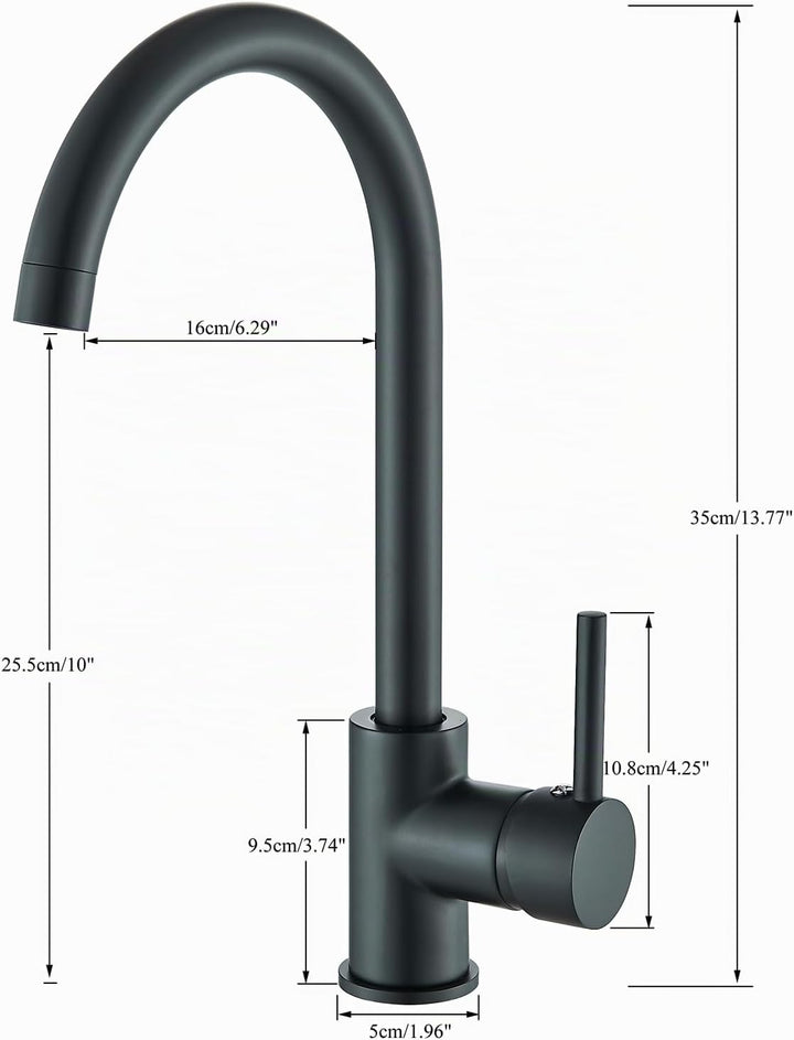 Niederdruck Armatur Küche Schwarz Hevenaov Küchenarmatur Niederdruck 360 ° Drehbare Edelstahl Nieder