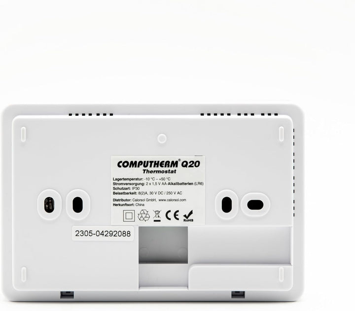 COMPUTHERM Q20 Programierbarer digitaler Raumthermostat mit Feuchtigkeitssensor