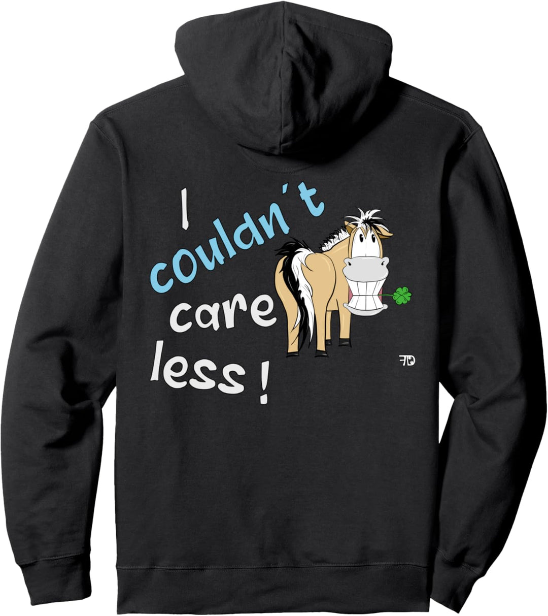 I couldn´t care less. lustiges Fjordpferde Statement Pullover Hoodie