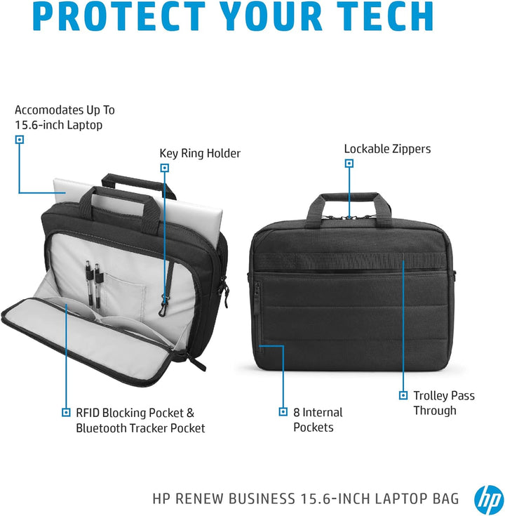 HP Renew Business 15,6 Zoll Laptop-Tasche, Schwarz