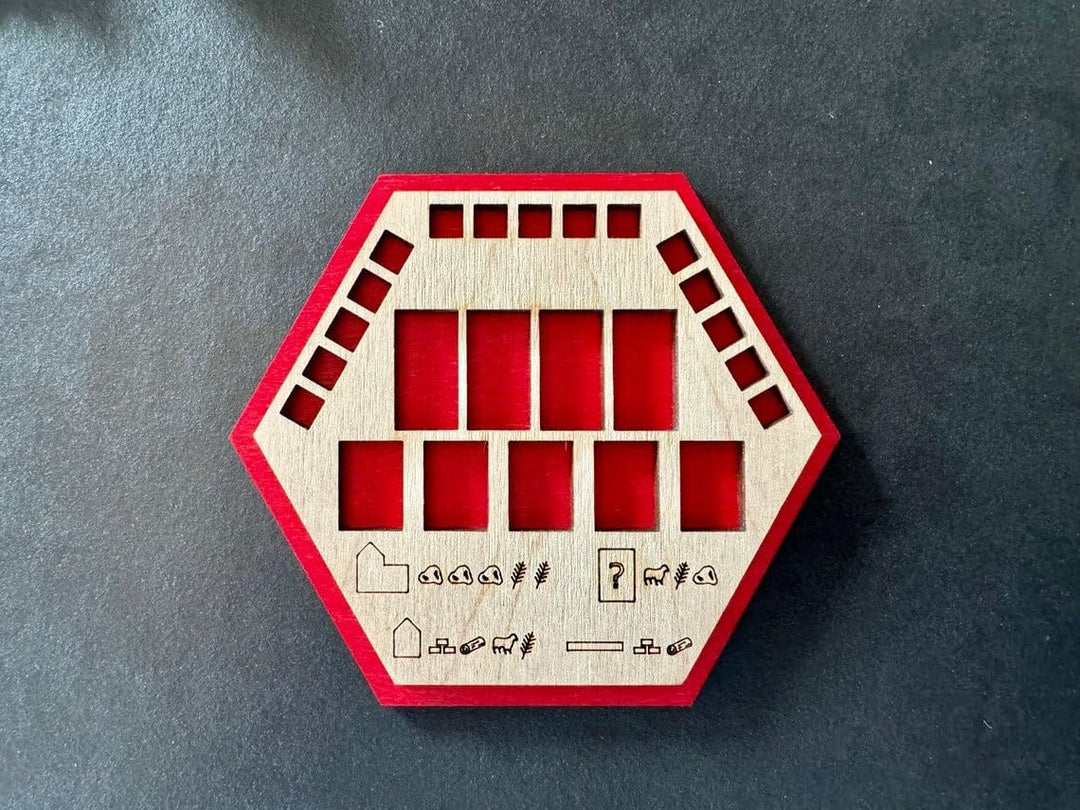 Spielsteinhalter für Spielfiguren von Brettspielen aus Holz inkl. Erweiterung 4-Spieler, 4-Spieler