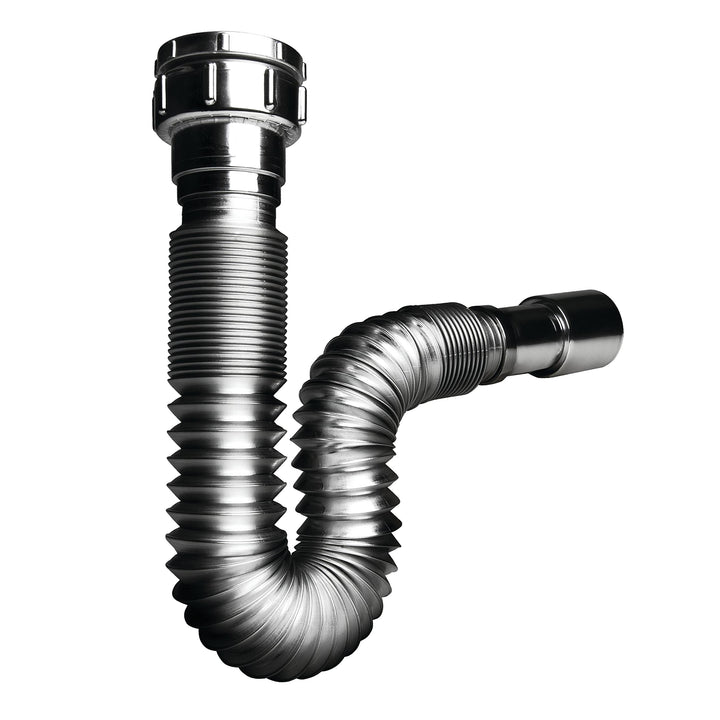 Wirquin 30722044 Siphon ausziehbar Chrom Einbauspüle, D40 – 50, Chrom