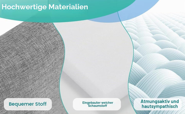 Bettgitter für Kinder 200cm, Bettschutzgitter 5-Loch Höhenverstellbar, Rausfallschutz Bett, Kinderbe