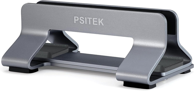 Psitek Einstellbar Aluminium Laptop Ständer Vertikal Dockhalter, Verstellbare Schlitzbreite 12-42mm,