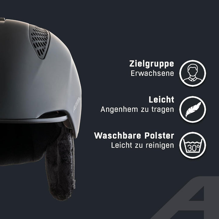 ALPINA GRAND - Sicherer, Optimal Klimatisierter, Bruchfester & Anpassbarer Skihelm Für Erwachsene bl
