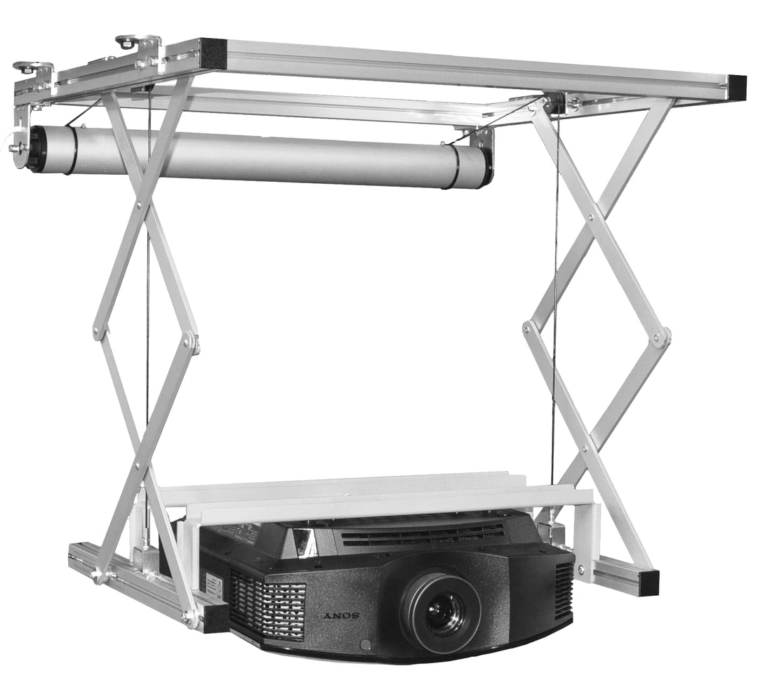 celexon elektrischer Beamer-Deckenlift PL400 HC Plus | Hub max. 54cm ausfahrbar | höhenverstellbare