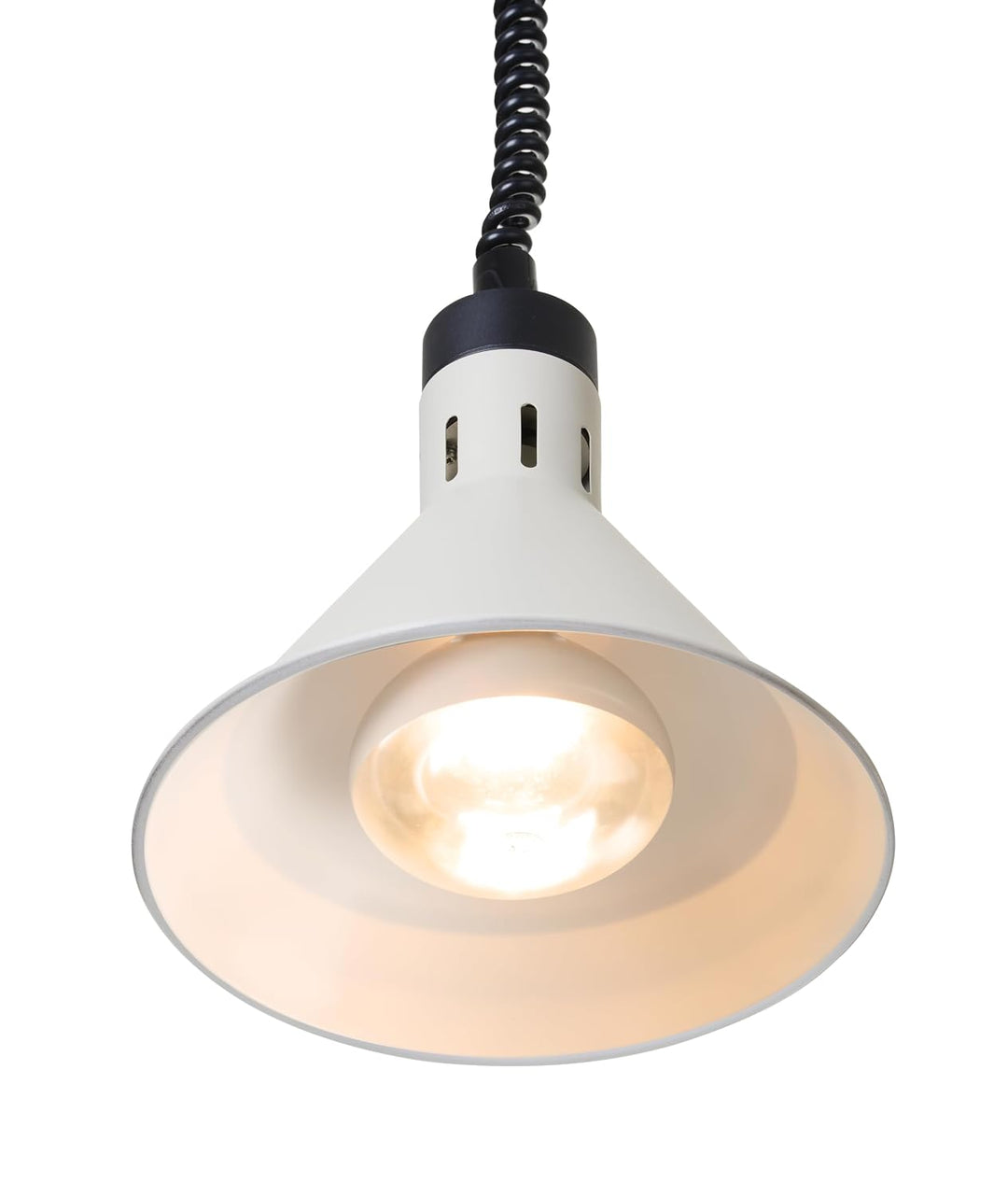 HENDI Wärmelampe, Konisch, Inkl. Bruchsicher Infrarotlampe, Höhenverstellbar, zum Warmhalten von Spe