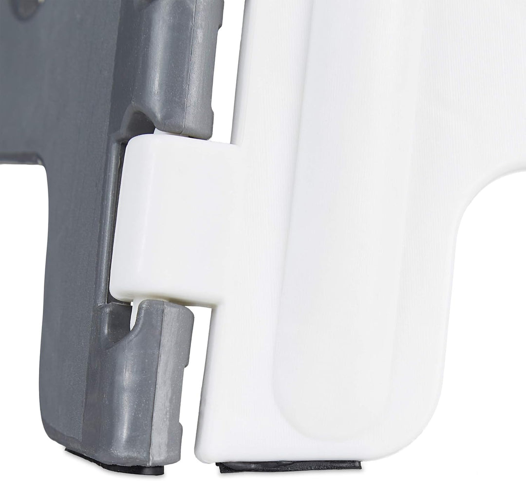 4 x Tritthocker XL klappbar, einstufiger Klapphocker mit Griff, bis 120 kg, Kunststoff, 39,5 x 38,5