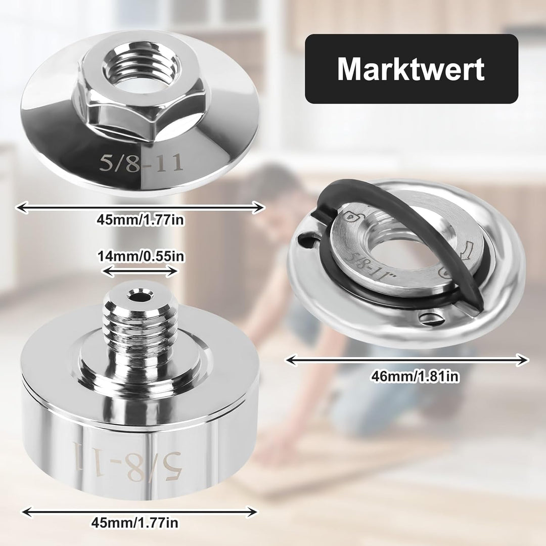 X-LOCK-Adapter auf M14/5/8"-11, Kompatibel mit XLOCK Winkelschleifer Trennscheiben, Winkelschleifer