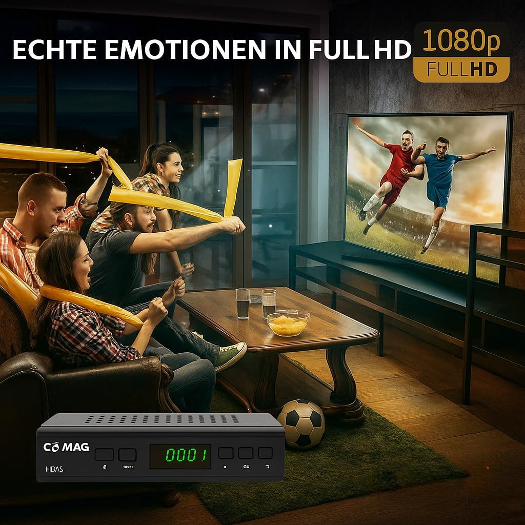 Comag HD45 Digitaler HD Sat Receiver (Full HD, HDTV, DVB-S2, HDMI, SCART, PVR-Ready, USB 2.0) inkl.