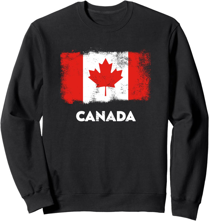 Kanada Flagge Rot und Weiss Sweatshirt