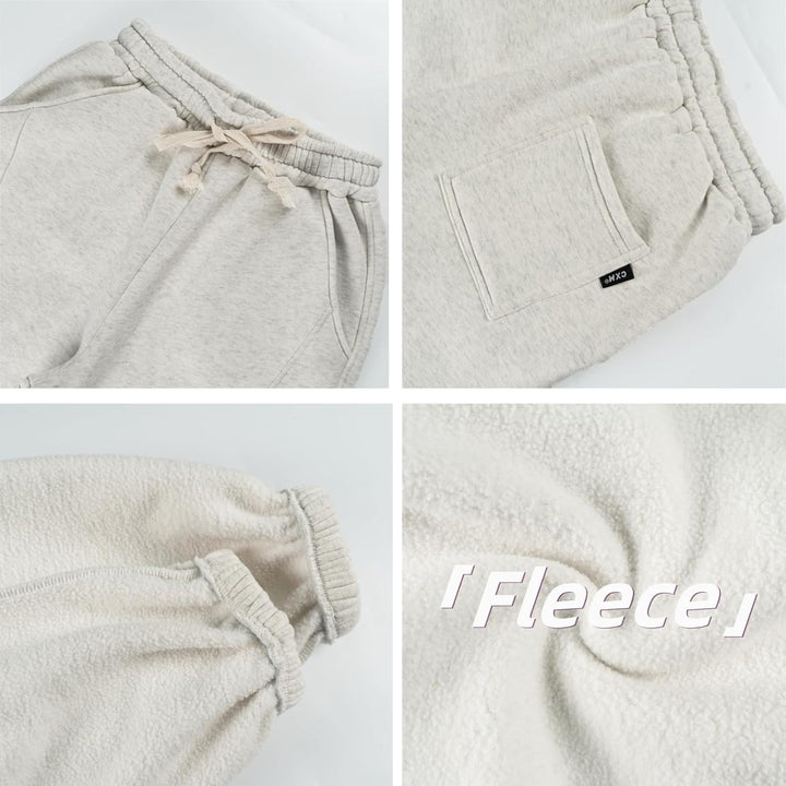 Rolanko Jogging Hose für Mädchen, Baumwoll Fleece Sport Joggers Trainingsanzug mit Mehreren Taschen