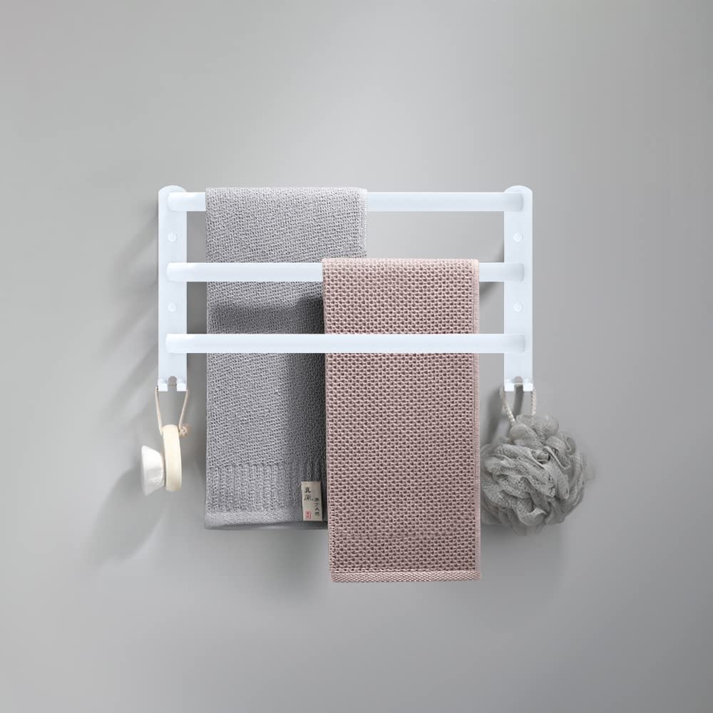 HONPHIER Handtuchhalter Bad 3 Tier Handtuchstange Badezimmer Aluminium Wand-handtuchhalter Handtuchh