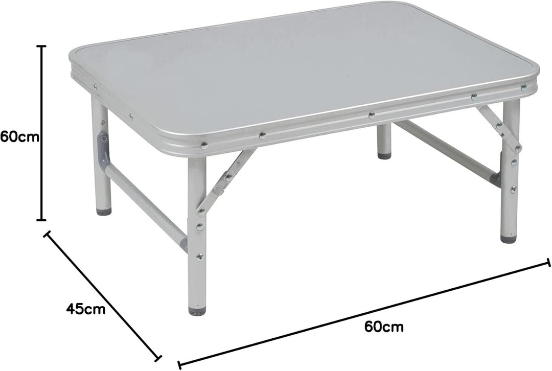 Bo-Camp Alu Mini Campingtisch Premium - Klapptisch Koffertisch Falttisch 2 Höhen