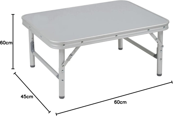 Bo-Camp Alu Mini Campingtisch Premium - Klapptisch Koffertisch Falttisch 2 Höhen