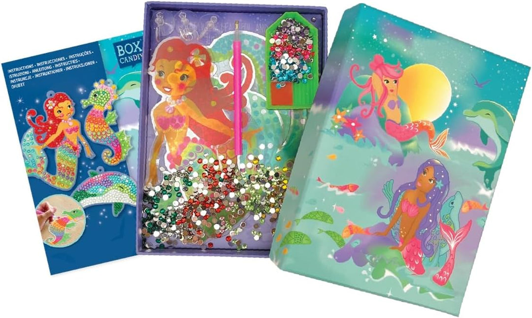 ARTISTA 9342961 Bastelset Glitzerfensterbilder, Unterwasserwelt, Kreativset in praktischer Aufbewahr