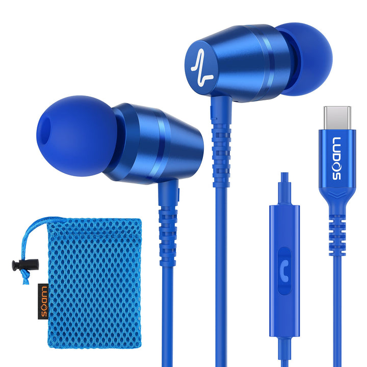 LUDOS OMNITONE USB C Kopfhörer, 5 Jahre Garantie für iPhone 16 15 Pro Max Plus Samsung Galaxy S24 S2