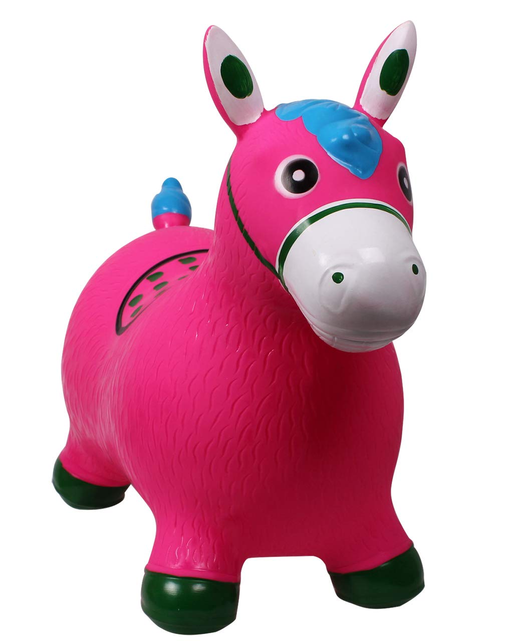 QHP Jumpy Horse Rosa Hüpfpferd, Spielzeug Kinder 0