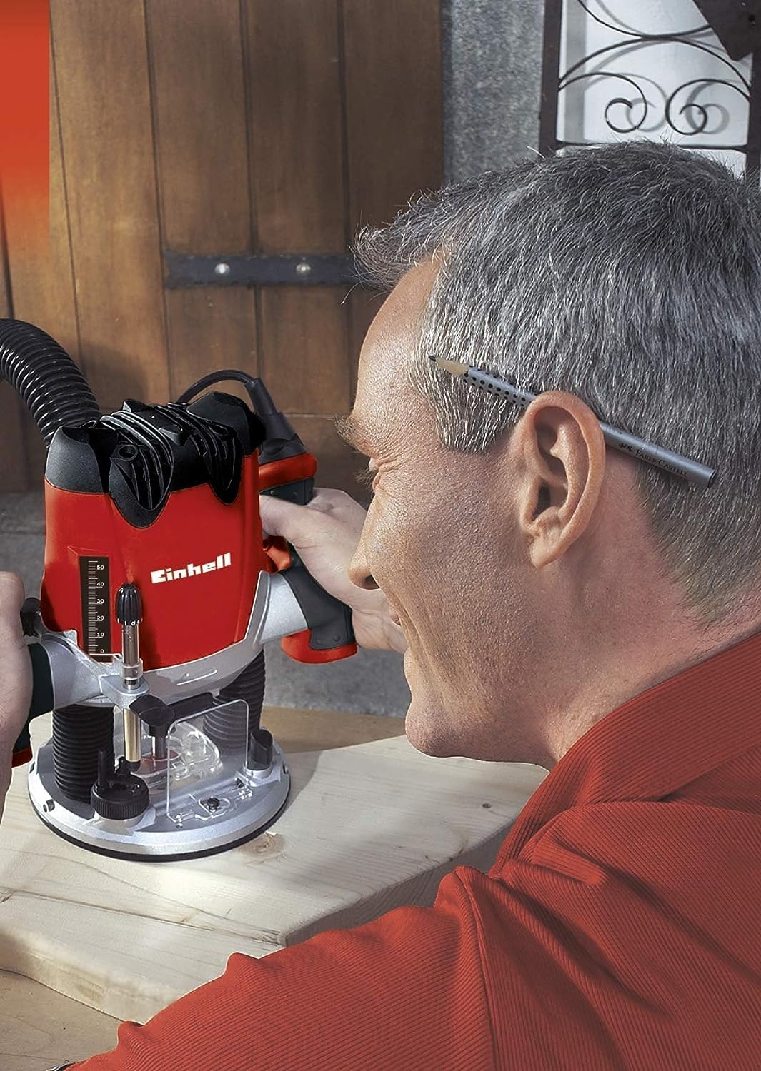 Original Einhell 15 tlg. Fräser-Set (passend für Elektro-Oberfräsen, 15-teilig, 8 mm Schaftdurchmess