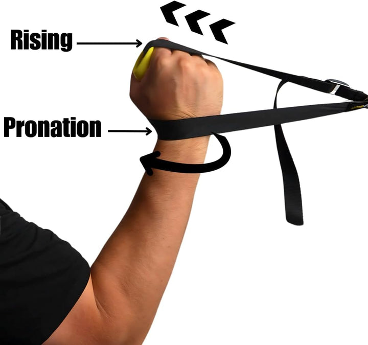 Armwrestling Trainingsgurt T-Handle + Referee Strap | vielseitiger Hand- und Unterarmtrainer für Arm