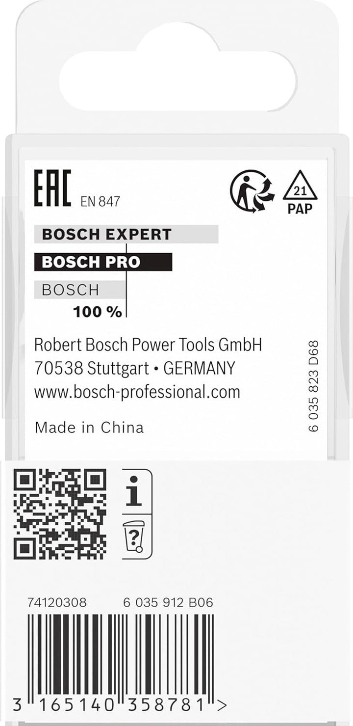 Bosch 1x PRO Falzfräser (für Weichholz, Hartholz, Ø 25,4 mm, Professional Zubehör Handfräse, Kantenf