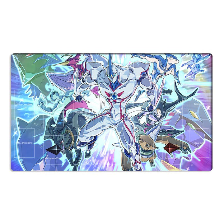 Mlikemat Playmat Elemental TCG CCG OCG Sammelkartenspiel-Matte mit Zonen und gratis Tasche (ZD039-38