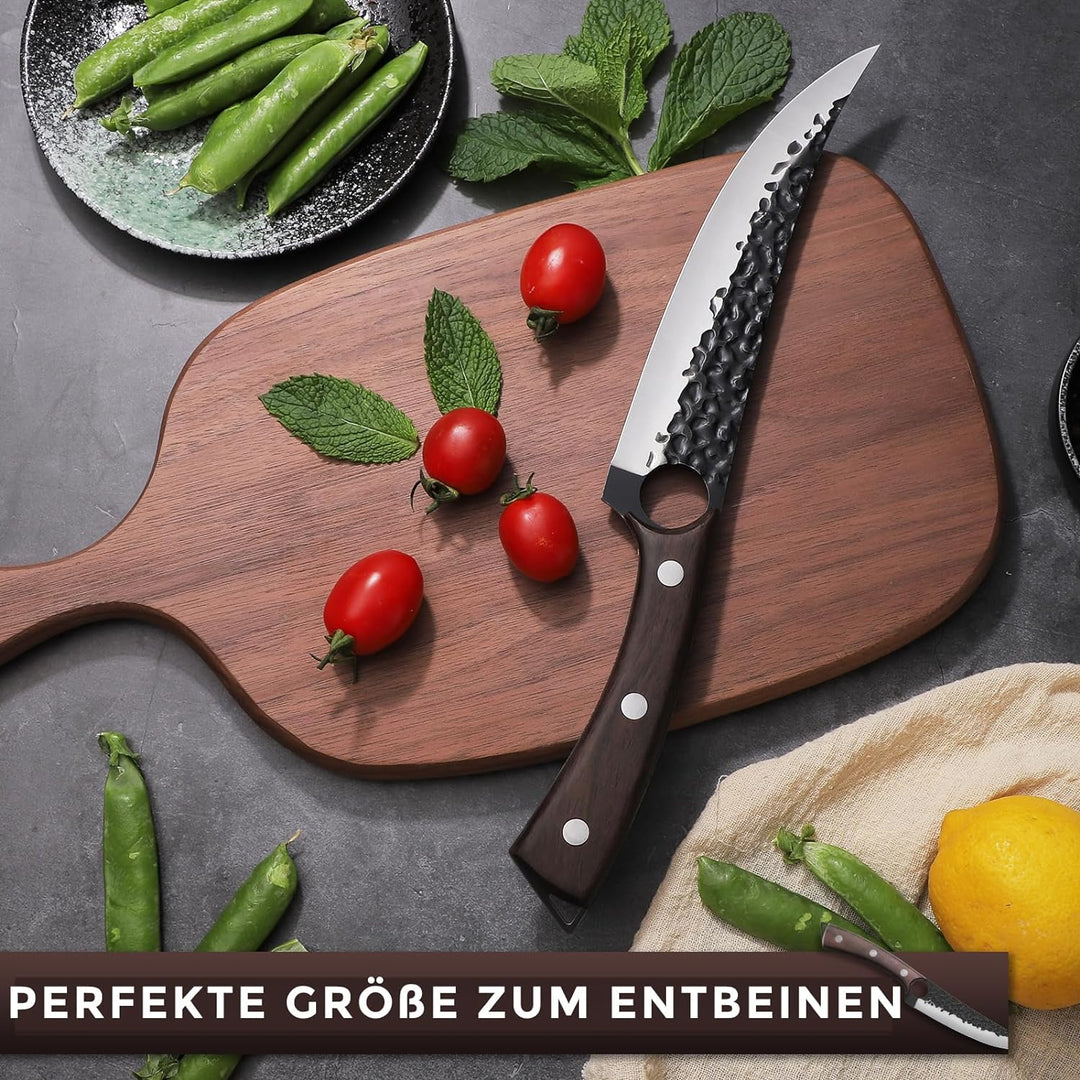 Purple Dragon 7 Zoll Ausbeinmesser Filet Messer Full Tang Kochmesser Fleisch Gemüse Cleaver High Car