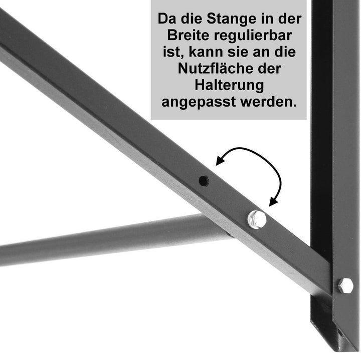 Stillerbursch Reifenregal 8 Reifen zur Wandmontage | Garagenregal | Garage Werkstatt Felgenregal Lag