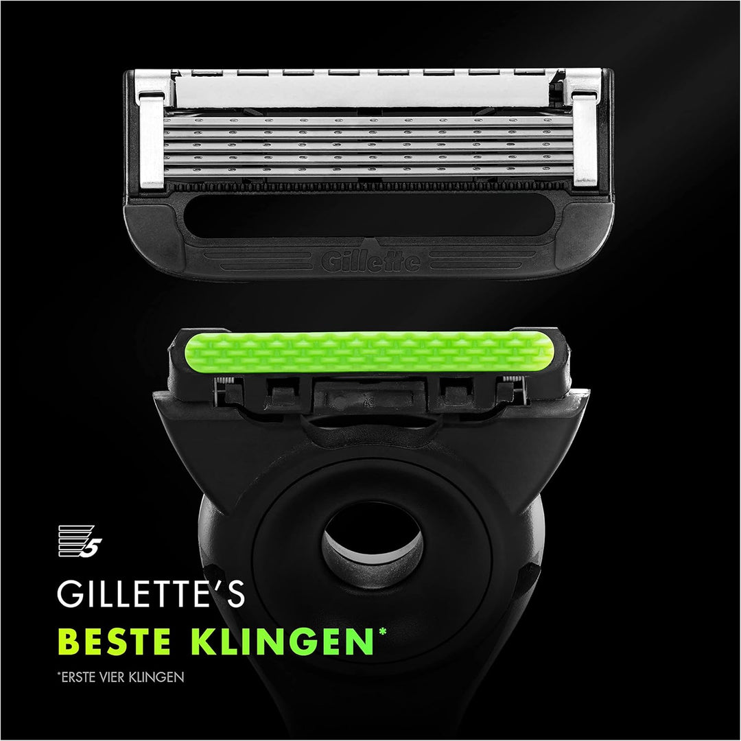Gillette Labs Nassrasierer Herren, Rasierer mit Reinigungs-Element + 1 Rasierklinge, Geschenk für Mä