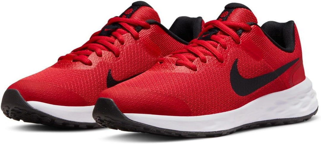 Nike Unisex Kinder Nike Revolution 6 Sneaker 19.5 EU University Red Black, 19.5 EU University Red Bl