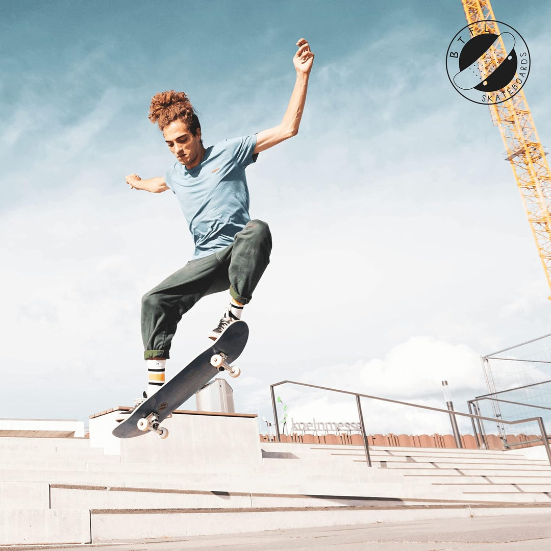 BTFL Komplettboard 8.125" mit ABEC 9 Kugellagern für Anfänger &amp; Fortgeschrittene, Skateboard für Kin